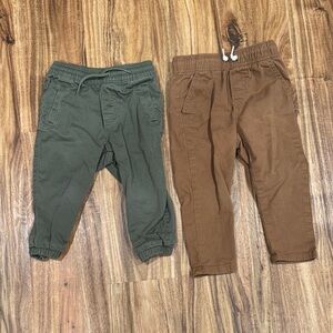 Old Navy Kids' Olive and Brown Joggers
